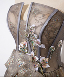 Shiny A line Strapless Long Sequin Prom Dress HZ1024