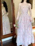 Classy A Line Strapless Pink Floral Knee Length Prom Dresses Evening Dress HZ1024