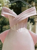 Amazing Strapless V-Neck Pleats Bow-Knot Mini Homecoming Party Dress HZ1024