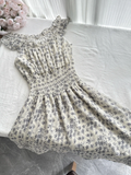 Unique 18th A Line Chiffon Printed Short Homecoming Dress Birthday Outfits HZ1024