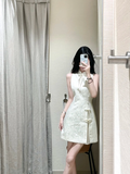 Unique Chinese Style A Line Satin Short Homecoming Dress 20th Birthday Outfits HZ1024
