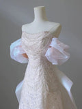 Luxury Senior Evening Dresses Bow Strapless Beading Off The Shoulder Shiny Sequin Prom Dress Party Dress HZ1024