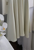 Sexy Mermaid Straps Sage Green Silk Satin Long Prom Dresses HZ1024