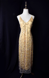Vintage Mermaid Spaghetti Straps Sequin Prom Dresses HZ1024