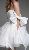 Simple Straps Sleeveless A line Satin Homecoming Dress HZ1024