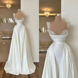Fairytale Mermaid Satin Wedding Dresses For Bride HZ1024